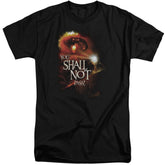 Lord Of The Rings You Shall Not Pass Men's 18/1 Tall Cotton Short-Sleeve T-Shirt